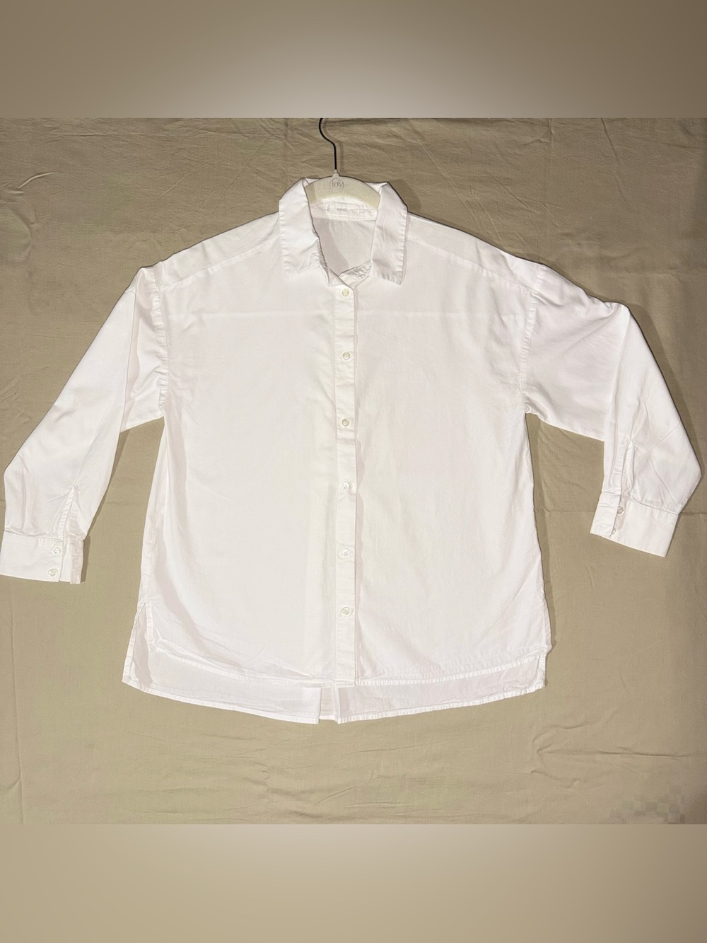 Mango White Women's Button-Down Shirt